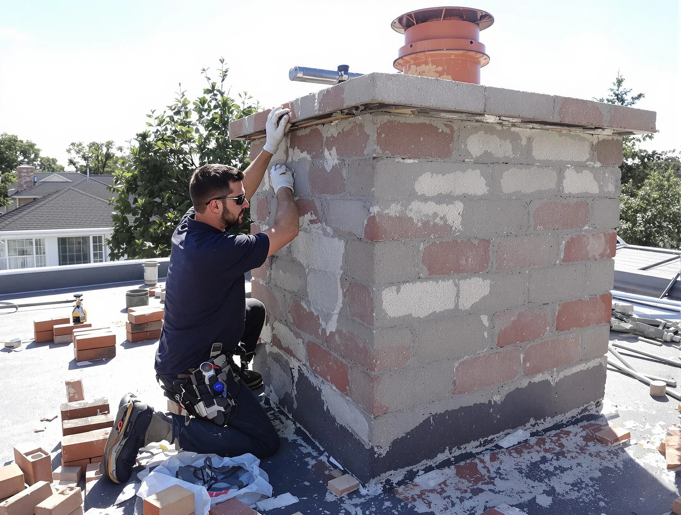 Advanced chimney repair process by Erie Chimney Sweep in Erie, CO