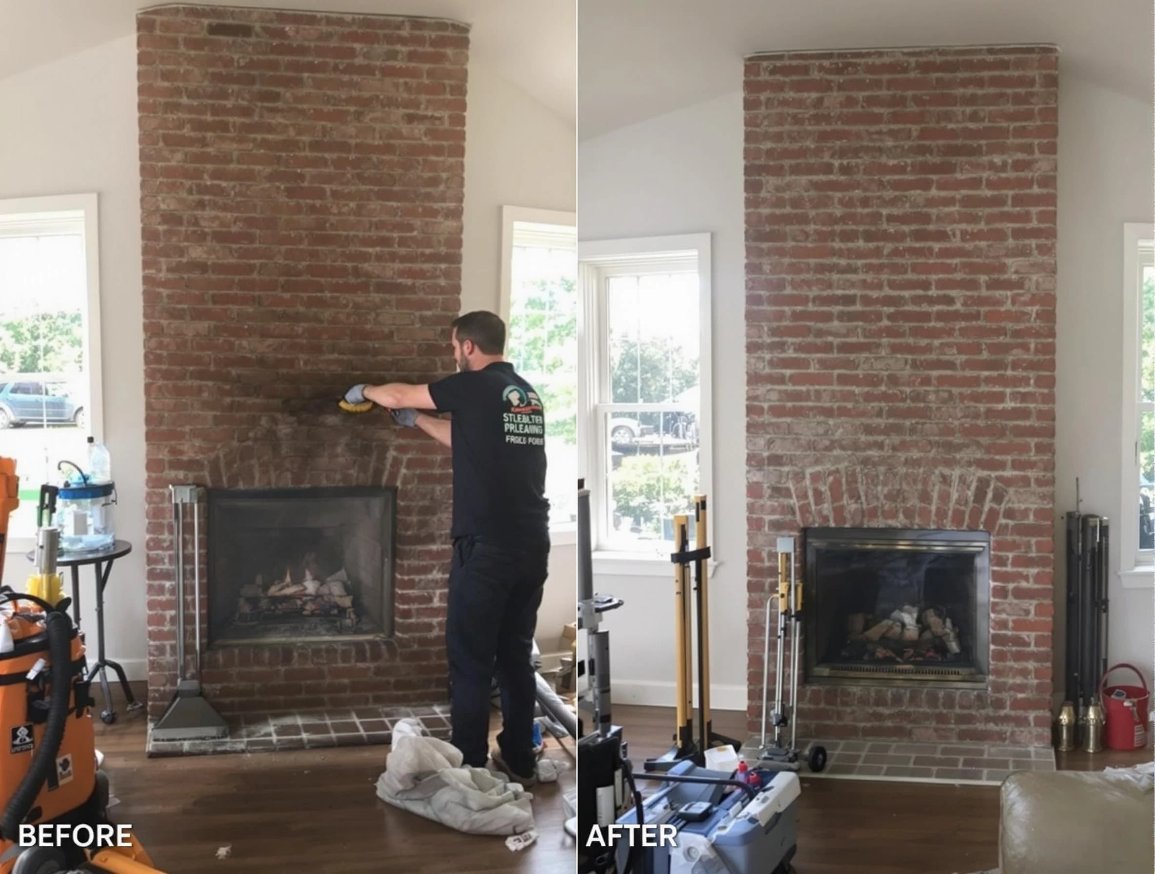 Finished chimney sweeping service by Erie Chimney Sweep in Erie, CO