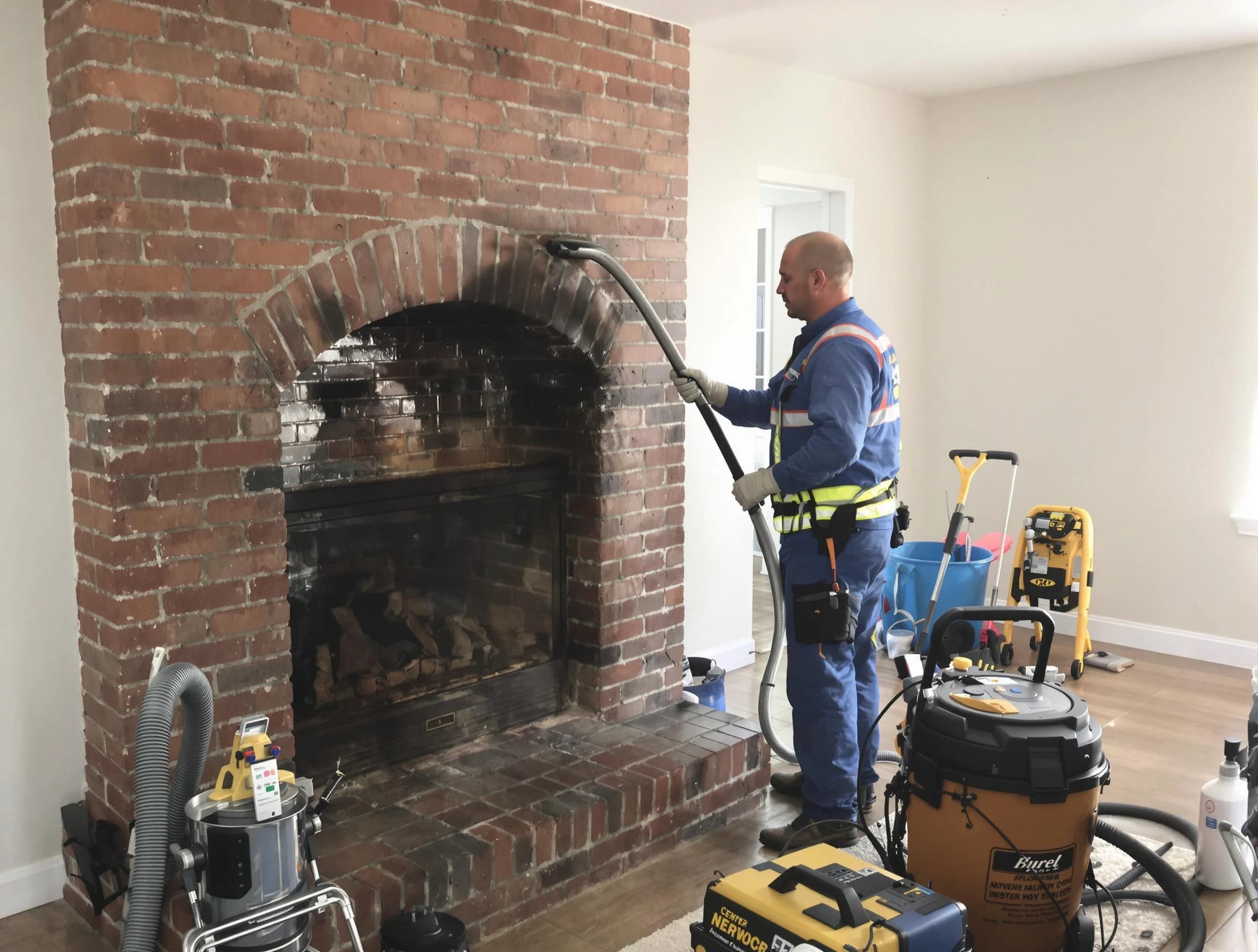 Erie Chimney Sweep expert performing detailed chimney sweep in Erie, CO