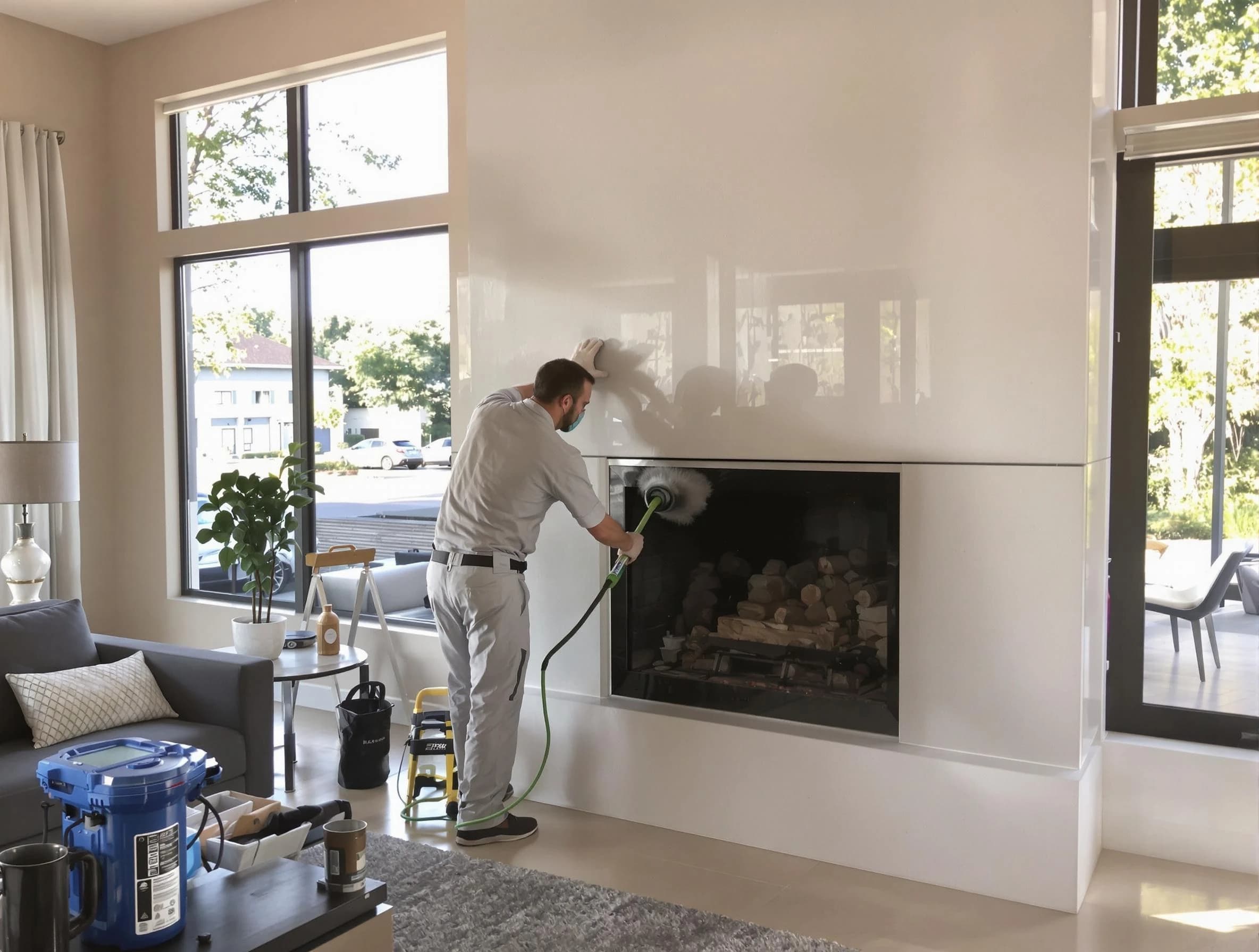 Erie Chimney Sweep performing thorough soot removal in Erie, CO