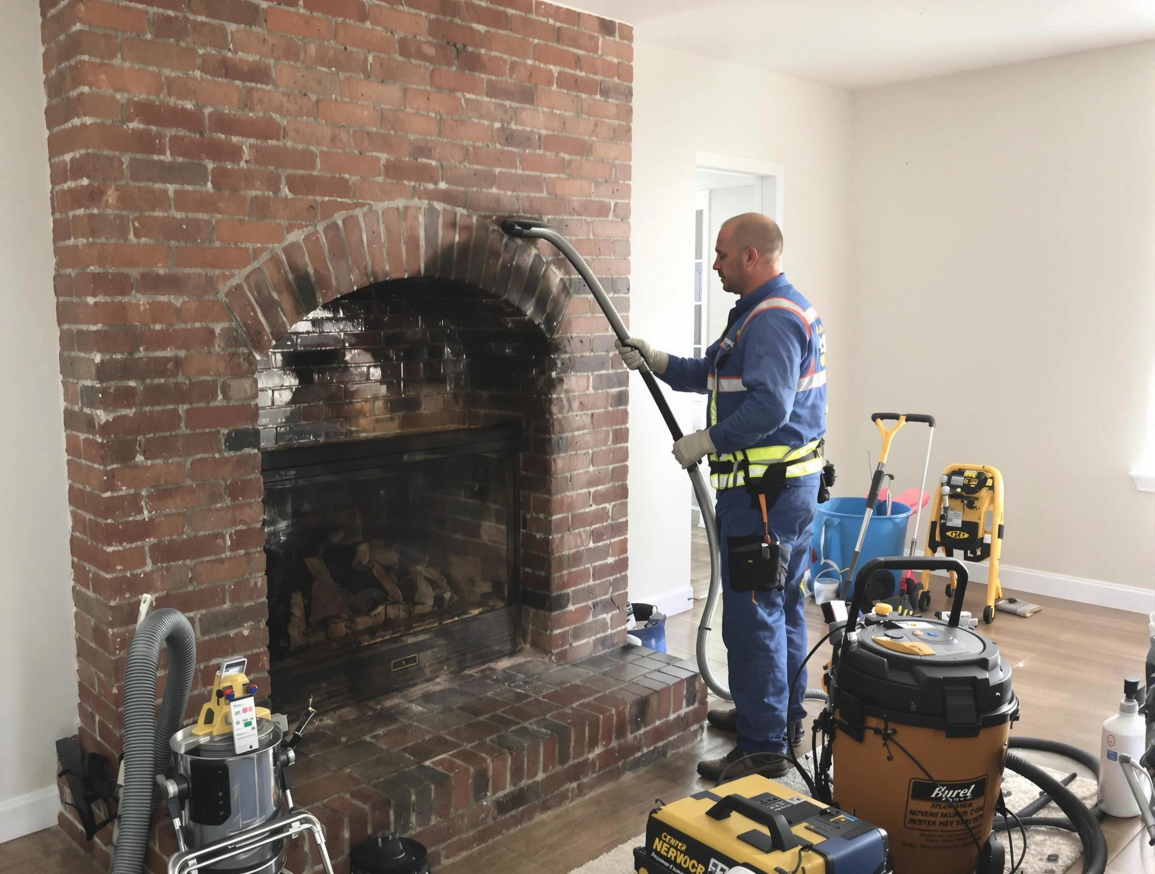 Erie Chimney Sweep expert performing detailed chimney sweep in Erie, CO