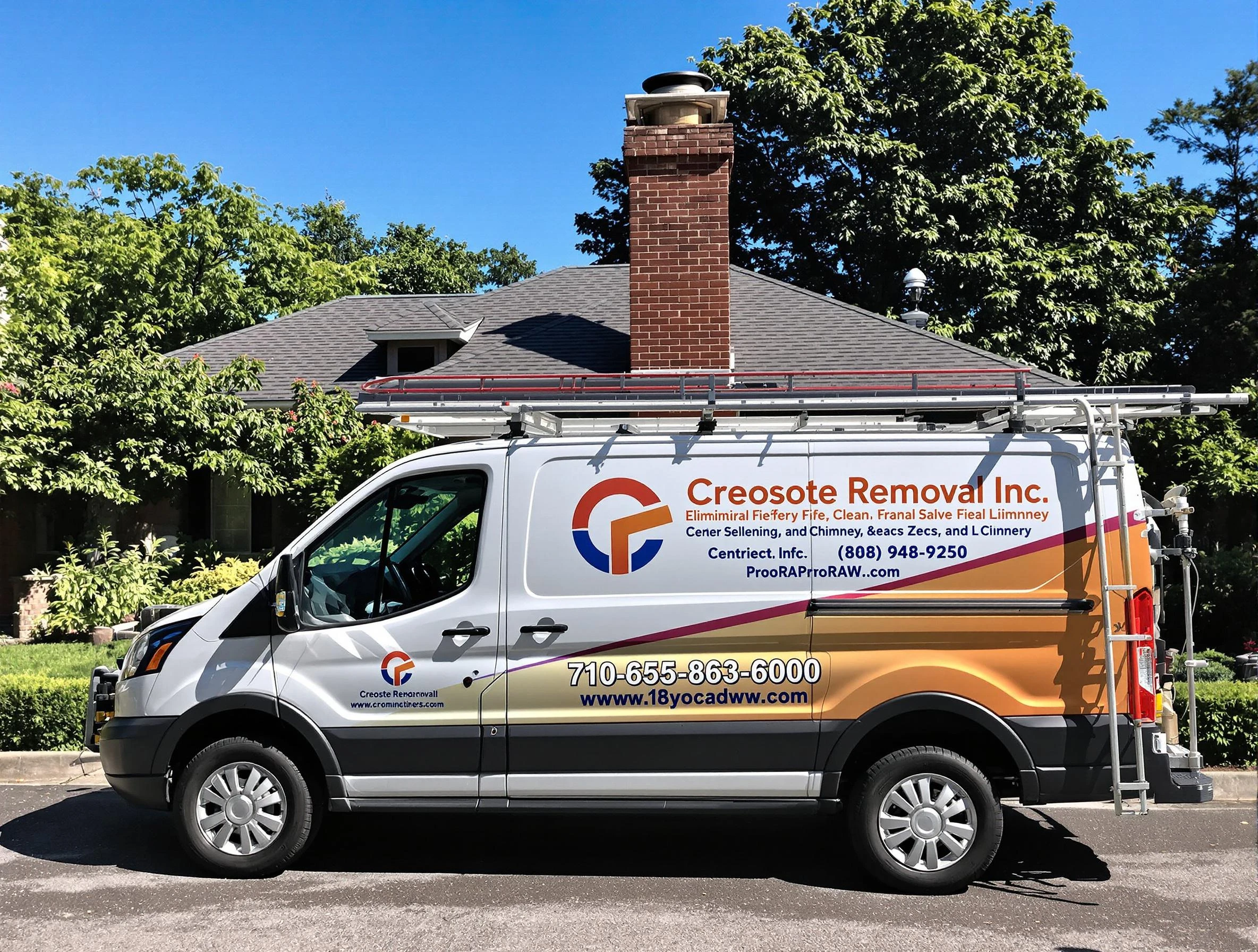 Erie Chimney Sweep technician removing creosote safely in Erie, CO