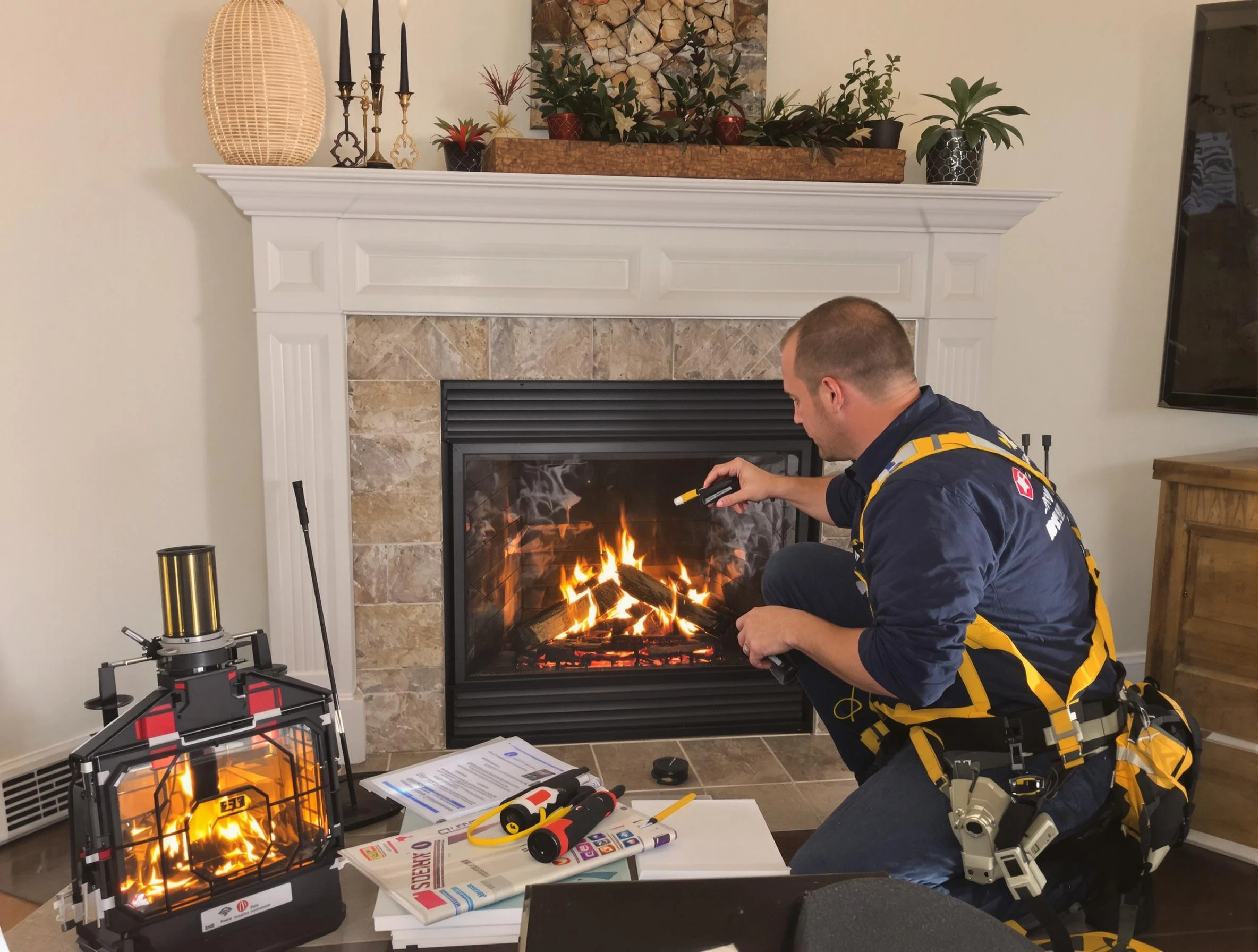 Safety-focused fireplace inspection by Erie Chimney Sweep in Erie, CO